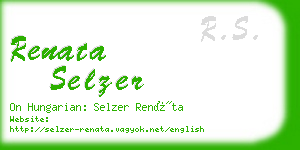 renata selzer business card